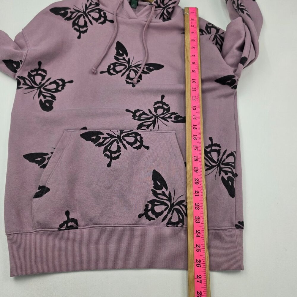 Women's Wild Fable‎ Hoodie Sweatshirt Mauve Butterfly Purple Size XS Pocket - Picture 11 of 13